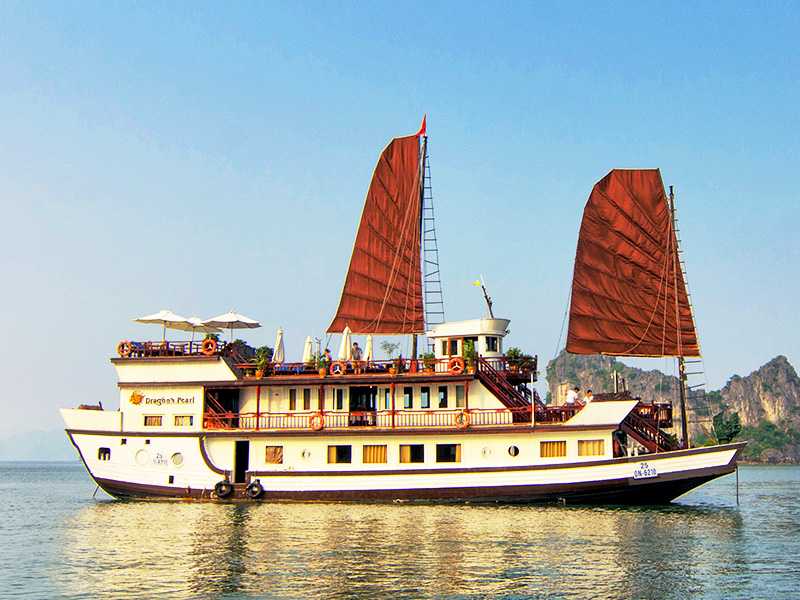Dragon's Pearl Junk: Halong Bay Private Junk 10 Cabins - 3D2N - Bai Tu Long Bay -
